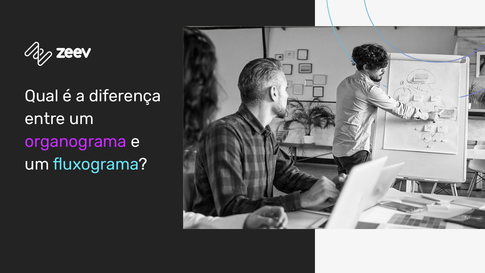 Qual a diferença entre um organograma e um fluxograma