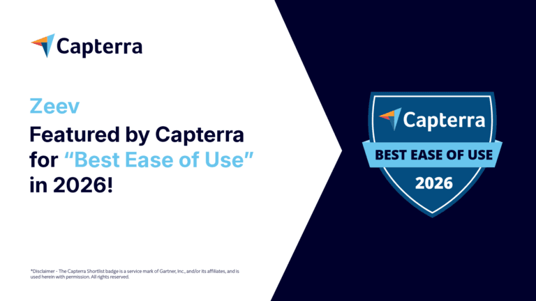 Zeev entra na lista de “Best Of” 2026 do Capterra e Software Advice